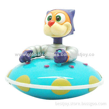 Space Cat-shaped Cartoon Figure Toy, Available for Gifts and Premiums, 3-inch Size